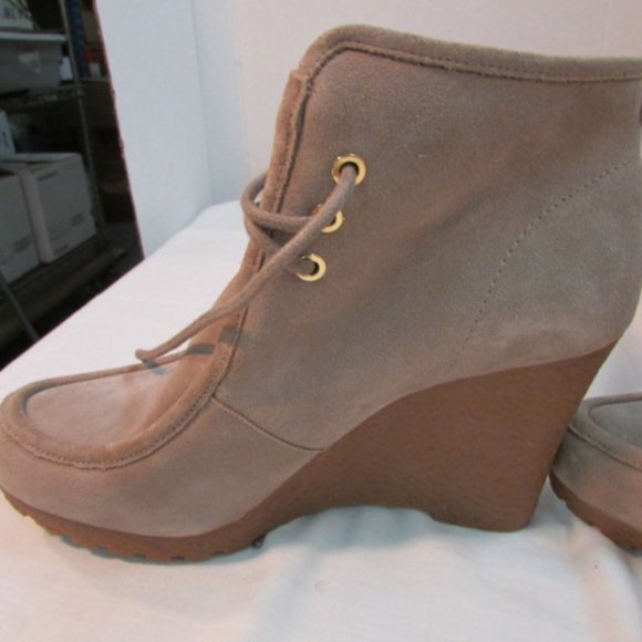 Michael Kors Rory Wedge Suede Bootie - Picture 4 of 11